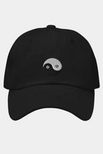 Load image into Gallery viewer, 5preview Classic Dad Hat in black with embroidered yin yang symbol on front
