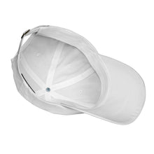 Load image into Gallery viewer, Inside view of 5preview Classic Dad Hat white adjustable cap, inner stitching details visible
