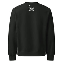 Load image into Gallery viewer, 5preview Unisex Oversized Heavyweight Sweatshirt vintage black, back view with logo print
